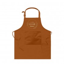 TABLIER DE CUISINE COTON OCRE SUPER MAMIE D\'AMOUR