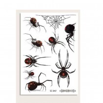 TATOUAGES ÉPHÉMÈRES ARAIGNÉE HORREUR