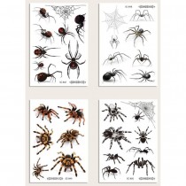 TATOUAGES ÉPHÉMÈRES ARAIGNÉE HORREUR