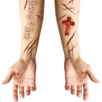 TATOUAGES ÉPHÉMÈRES BLESSURE POSSÉDÉ EXORCISME