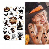 TATOUAGES ÉPHÉMÈRES HALLOWEEN SOMBRE ENFANT