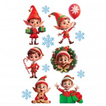 TATOUAGES ÉPHÉMÈRES NOËL LUTIN FÉÉRIE ENFANT