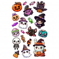 TATOUAGES ÉPHÉMÈRES PETITS MONSTRES FUN COLORÉ