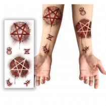 TATOUAGES ÉPHÉMÈRES SATANIQUES 30X13CM