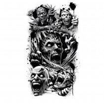 TATOUAGES ÉPHÉMÈRES ZOMBIE OBSCUR