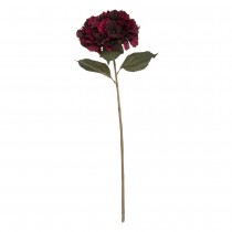 TIGE ARTIFICIELLE HORTENSIA RUBIS 83CM