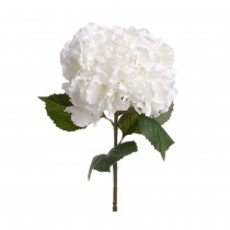 TIGE FLEUR ARTIFICIELLE HORTENSIA BLANC 83CM