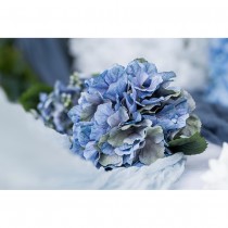 TIGE HORTENSIA ARTIFICIEL 35CM BLEU CIEL