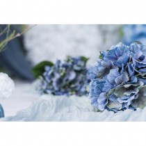 TIGE HORTENSIA ARTIFICIEL 35CM BLEU CIEL