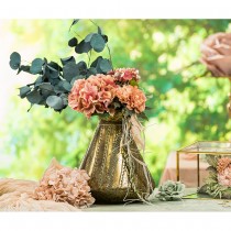 TIGE HORTENSIA ARTIFICIEL BOURGEONS 35CM ROSE