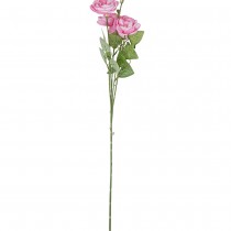 TIGE RENONCULE ARTIFICIELLE 5 TÊTES 80CM ROSE