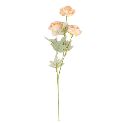 TIGE RENONCULE ARTIFICIELLE 50CM BLUSH