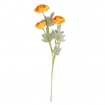 TIGE RENONCULE ARTIFICIELLE 50CM CORAIL