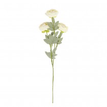 TIGE RENONCULE ARTIFICIELLE 50CM CRÈME