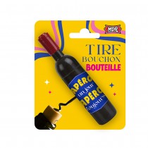 TIRE-BOUCHON BOUTEILLE DE VIN APÉRO JAUNE