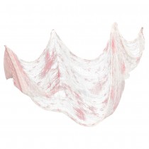 TISSU EFFILOCHÉ SANGLANT DÉCO 76X228CM BLANC