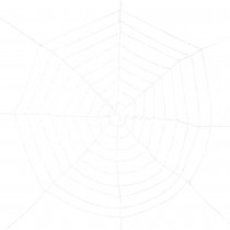 TOILE ARAIGNÉE DÉCORATIVE POLYESTER 2.75M BLANC