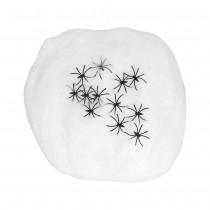 TOILE LUXE AVEC 25 ARAIGNÉES 500GR BLANC