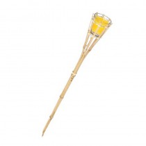 TORCHE BAMBOU BOUGIE CITRONNELLE 76 CM