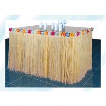 TOUR DE TABLE RAPHIA+FLEURS 2M