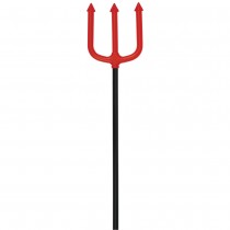 TRIDENT DIABLOTIN PLASTIQUE 59CM FOURCHE ROUGE