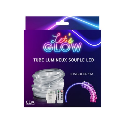 TUBE SOUPLE LUMINEUX LED 5M BLANC