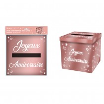 URNE ANNIVERSAIRE ROSE GOLD MÉTAL