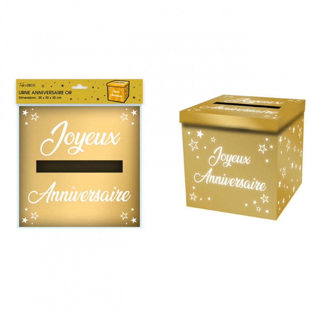 Urne Joyeux anniversaire CHIC