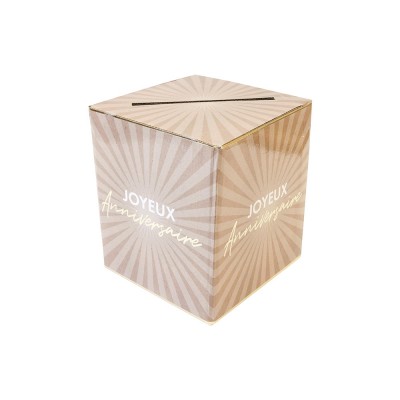 URNE CARTON ANNIVERSAIRE ÉCLAT 23X20CM