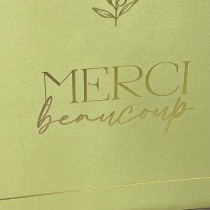 URNE CARTON MERCI OLIVIER 21X25CM SAUGE