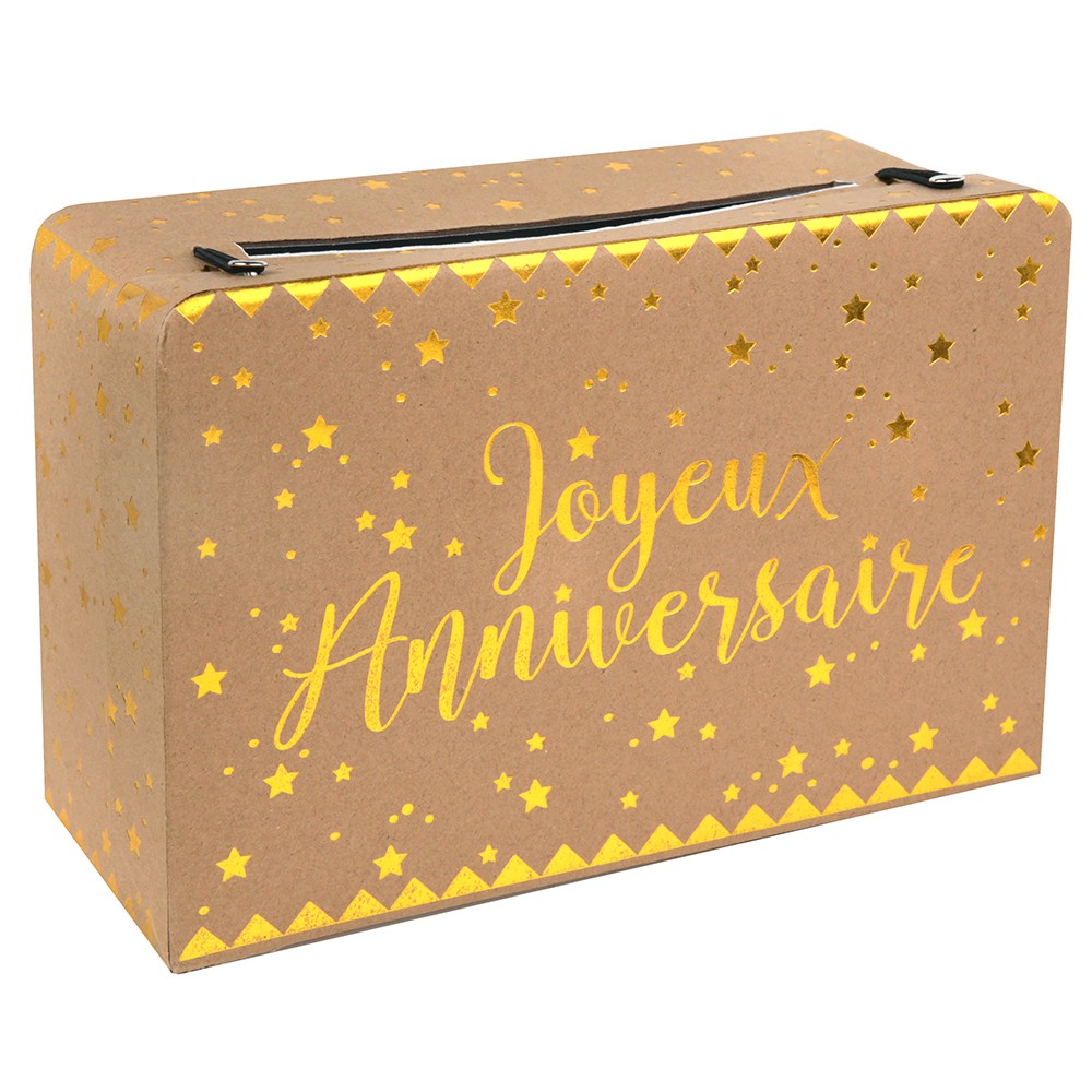 Pack anniversaire livre d'or et urne / tirelire.