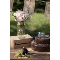 URNE TIRELIRE VALISE KRAFT 24X16CM