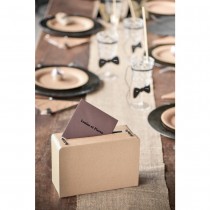 URNE TIRELIRE VALISE KRAFT 24X16CM