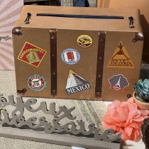 URNE TIRELIRE VOYAGE 24 X 16 CM