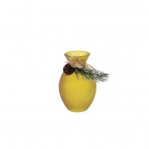 VASE ALLY VERRE MAT BRANCHAGE 7X10CM VERT PISTACHE