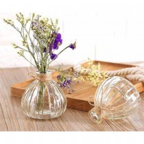 VASE BOULE VERRE RÉTRO 9.5CM TRANSPARENT