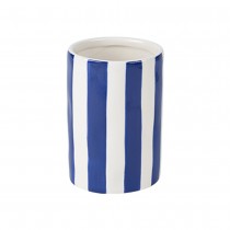 VASE CYLINDRIQUE CÉRAMIQUE 9.5X13.5CM BLEU ROI