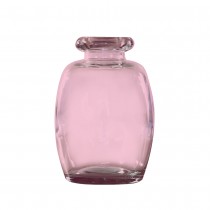 VASE VERRE 11.5X16CM ROSE TENDRE