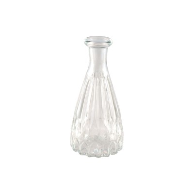 VASE VERRE FAÇONNÉ 5X10.7CM TRANSPARENT