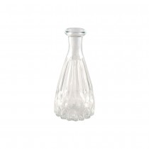 VASE VERRE FAÇONNÉ 5X10.7CM TRANSPARENT