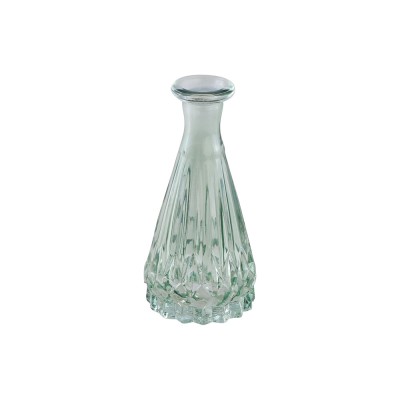VASE VERRE FAÇONNÉ 5X10.7CM VERT SAUGE