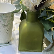 VASE VERRE LILOU 6X11X6CM 190ML VERT-DE-GRIS