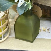 VASE VERRE LILOU 6X11X6CM 190ML VERT-DE-GRIS