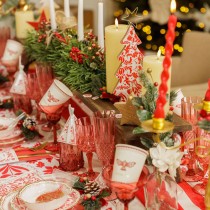 VERRE À PIED RÉUTILISABLE VINTAGE 22CL ROSE