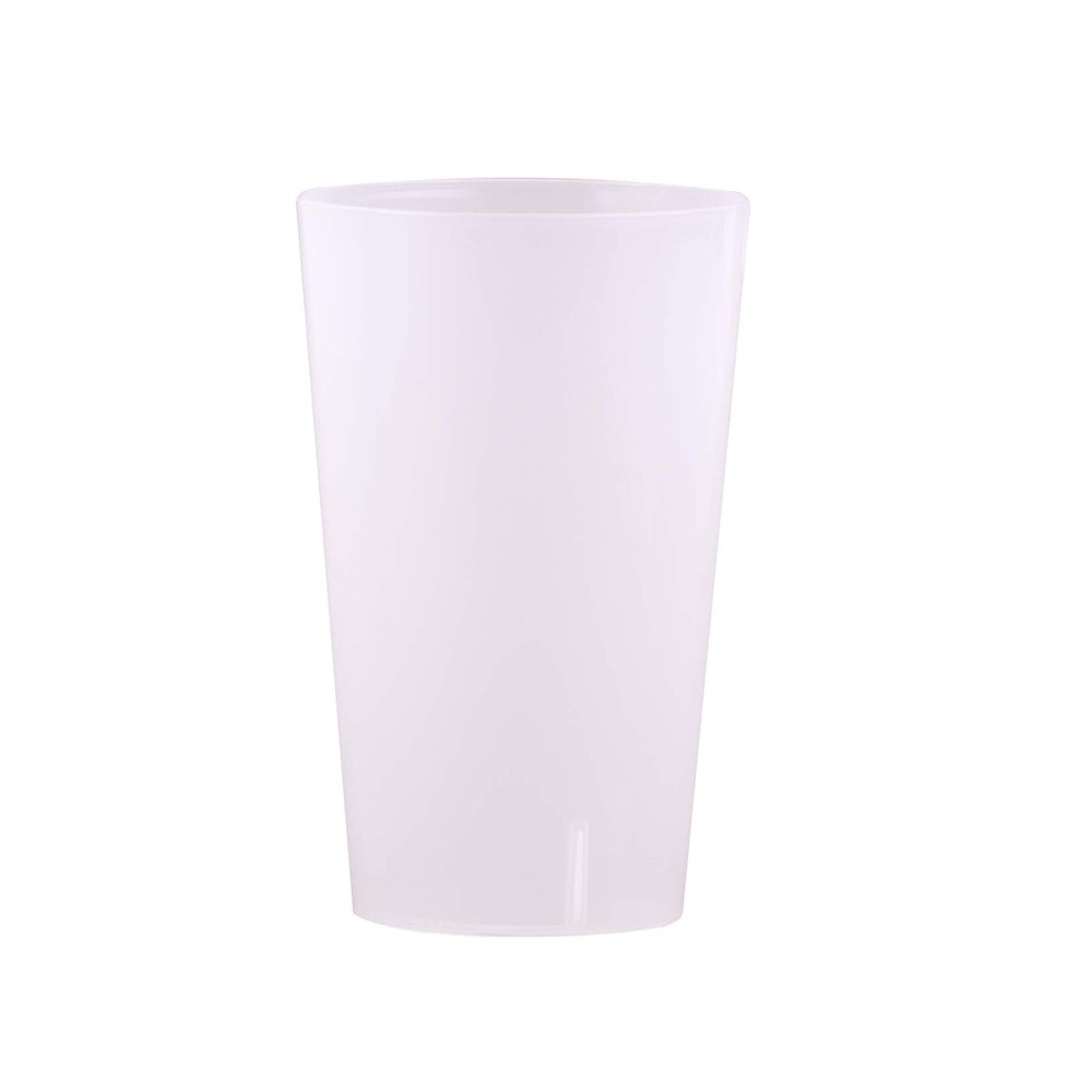 verre plastique incassable tube 20cl quartz, réutilisable et lavable