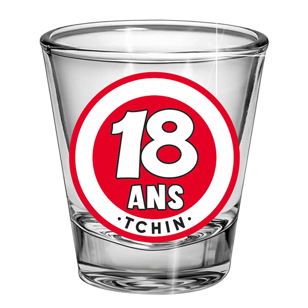 VERRE SHOOTER ANNIVERSAIRE 18 ANS