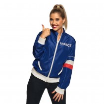 VESTE DE SURVÊTEMENT BLEU SUPPORTER FRANCE FEMME
